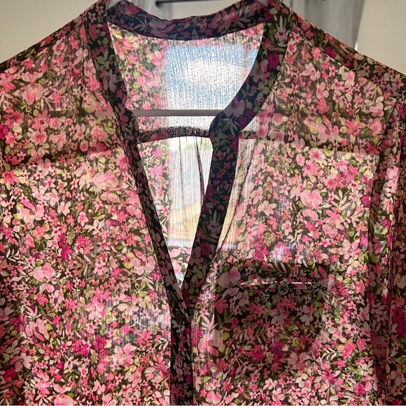 Kut from the Cloth Floral Button Up Women’s Fit Medium Spring Church Date Brunch - Picture 7 of 7